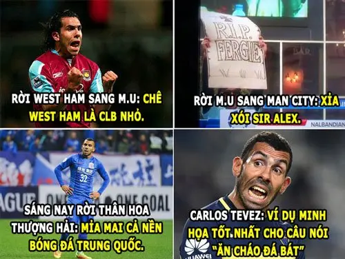 ảnh chế Carlos Tévez 23