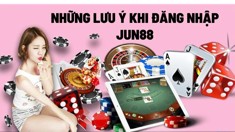 Những lưu ý quan trọng khi đăng nhập Jun88