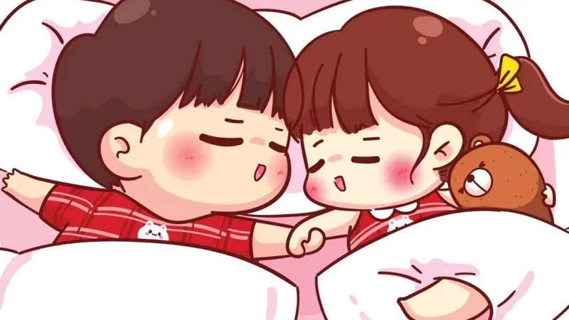 Hình cặp đôi yêu nhau anime cute dễ thương, phù hợp cặp đôi