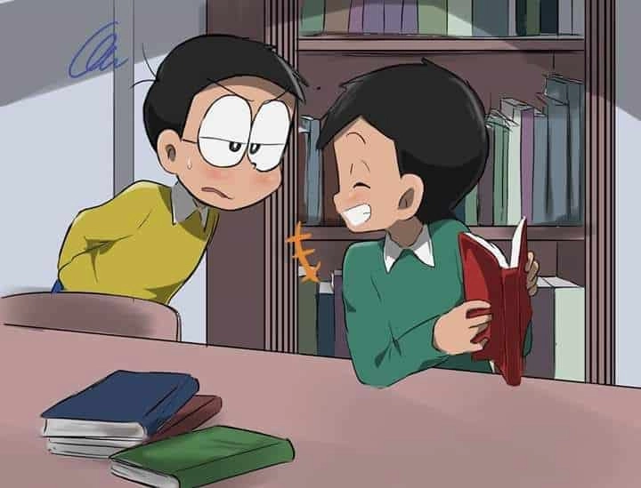 Sống động qua hình ảnh Nobita và Xuka siêu dễ thương