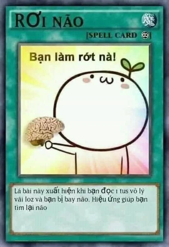 Meme bài gây sốt giới trẻ với thiết kế siêu hài