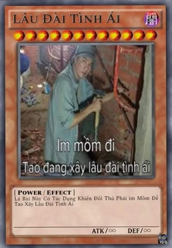 Bộ bài Yugioh meme gốc gây ấn tượng mạnh