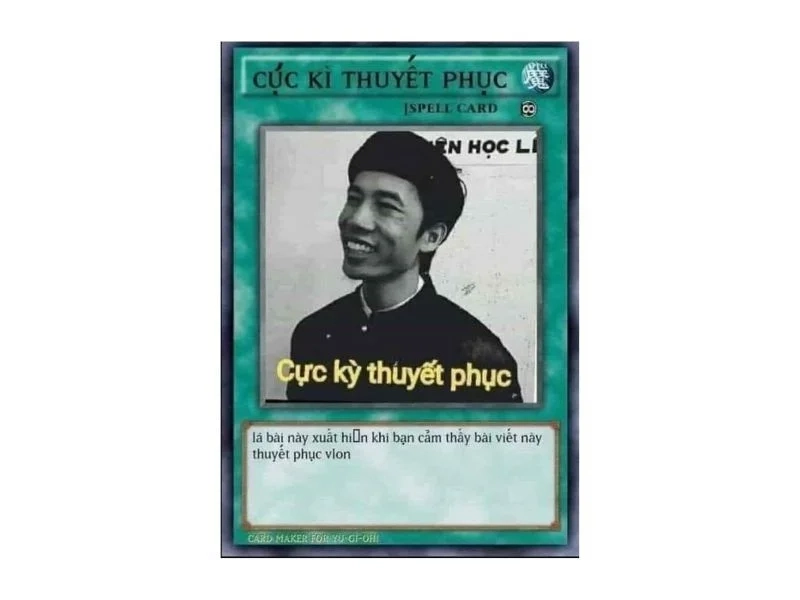 Đánh bại đối thủ bằng lá bài vô hiệu hóa meme