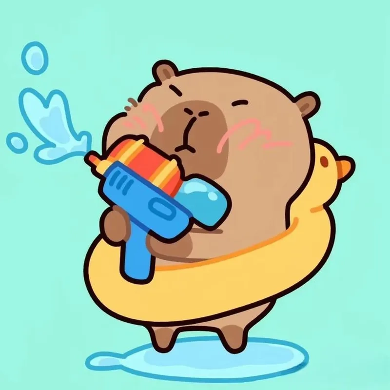 Tỏa sáng với capybara king meme oai phong.