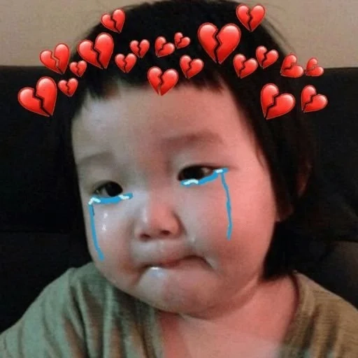 Ảnh meme cute em bé cực kỳ dễ thương và đáng yêu