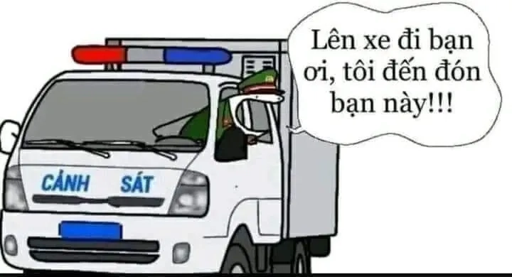 Ảnh công an giao thông meme nổi bật với nét hài hước