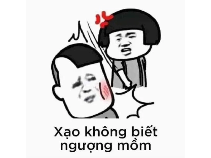 Meme đánh vào đầu cực kỳ hài hước và vui nhộn