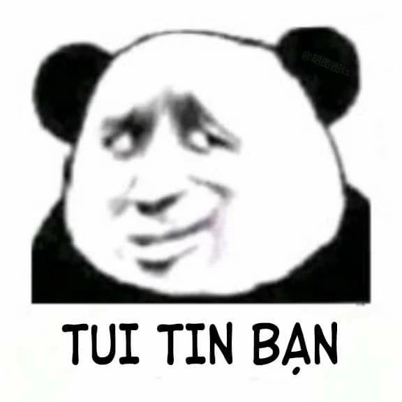 Meme gấu trúc mắt thâm đầy biểu cảm