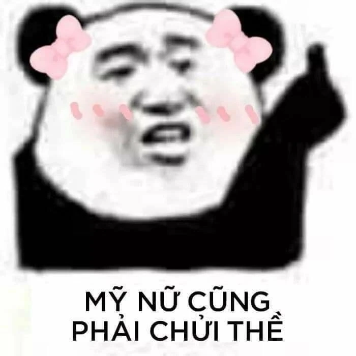 Gấu trúc meme tạm biệt cute siêu ngầu