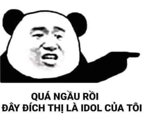 Gấu trúc meme ngủ ngon dễ thương