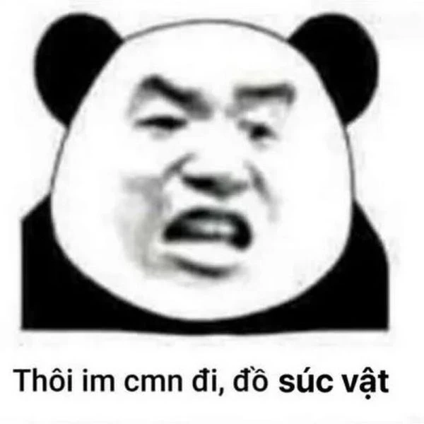 Meme gấu trúc thả tim dễ thương