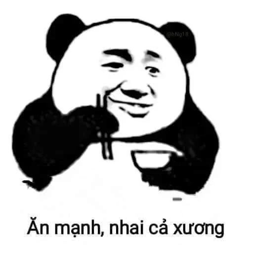 Meme gấu trúc đa tạ siêu dễ thương