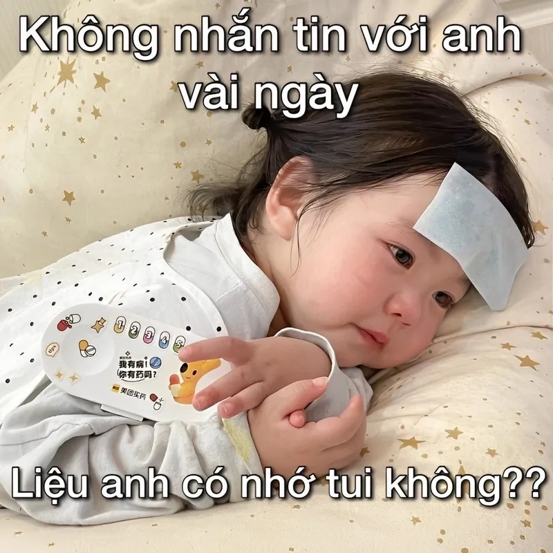 Meme em nhớ anh tạo nên khoảnh khắc đầy cảm xúc và ngọt ngào.