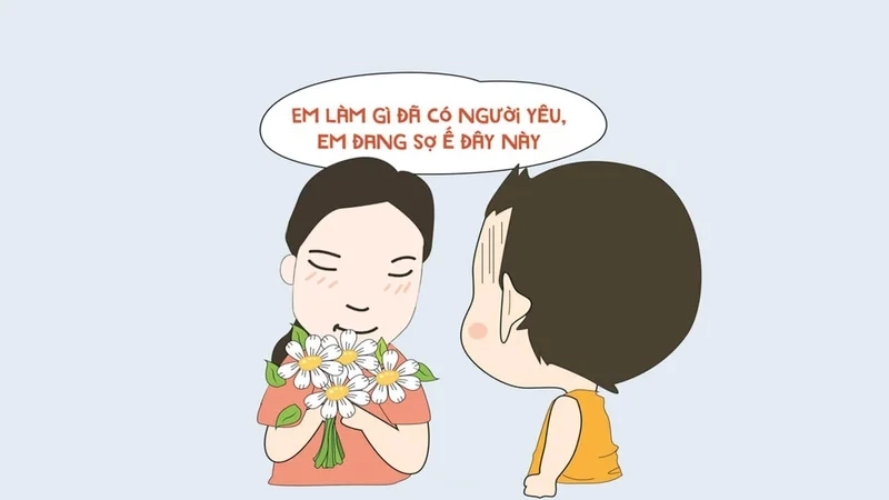 Meme ngồi im tình yêu sẽ đến là cách tạo niềm tin đầy vui vẻ.