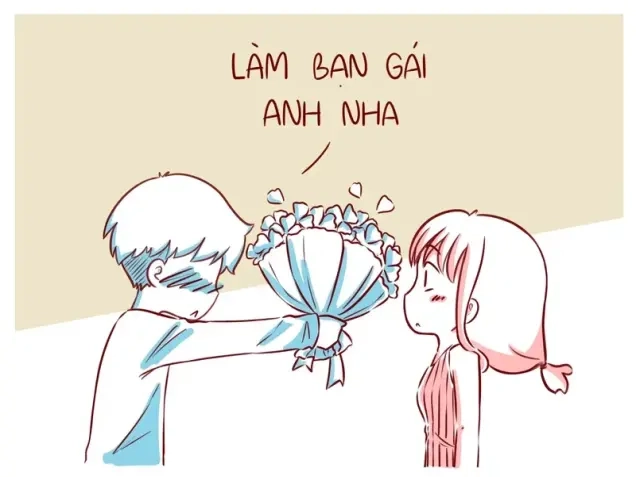 Meme tặng hoa là hình ảnh dễ thương thể hiện sự yêu thương và quan tâm.