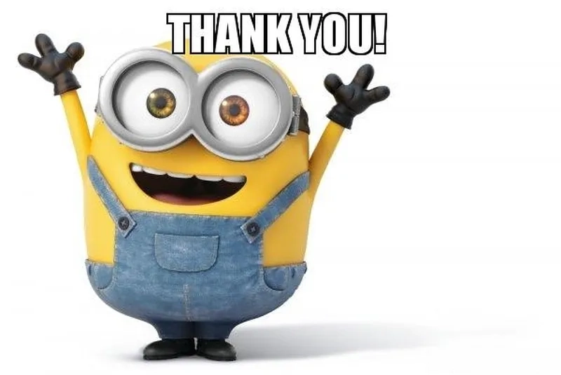 Thank you meme gif mang đến cảm xúc cảm ơn theo cách vui nhộn với hiệu ứng động.