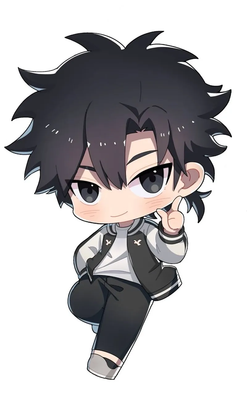 Hình anime nam chibi phong cách cute lạc lối