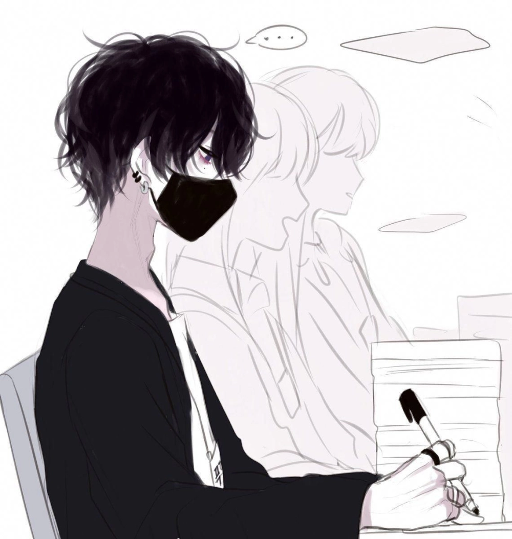 Ảnh anime trắng đen nam lạnh lùng hút mắt