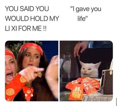 Bộ sưu tập meme tết 2024 mới nhất siêu hài hước