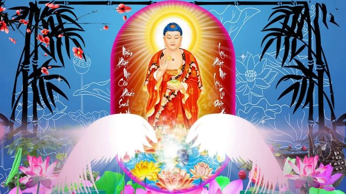 Hình ảnh của Đức Phật A Di Đà, biểu tượng của lòng từ bi