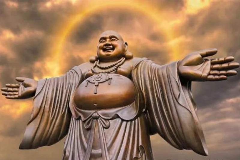 Ảnh Phật Di Lặc đẹp tạo nên không gian thanh tịnh, ấm áp