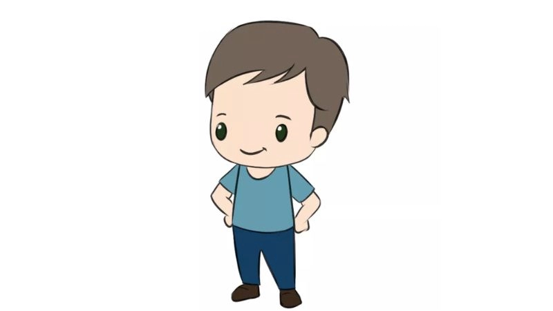 Chibi nam cute, dễ thương đến từng chi tiết nhỏ