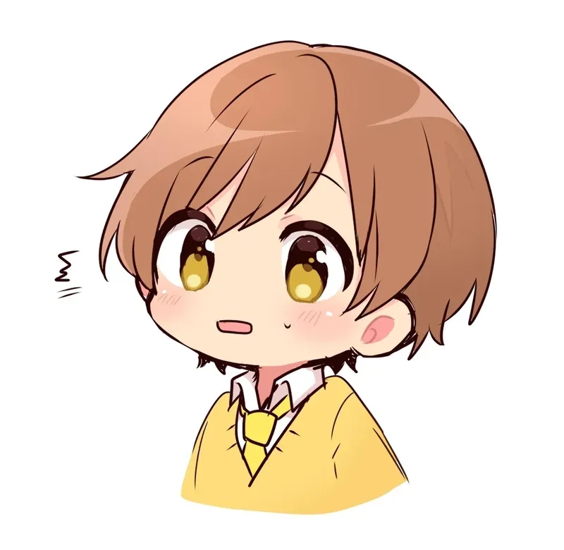 Hình nam chibi, dễ thương nhưng không kém phần nổi bật