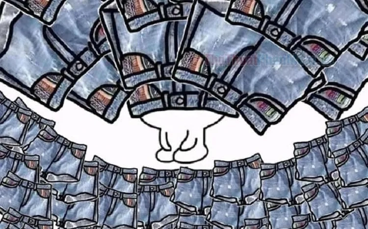 Sang trọng nhưng lầy lội, mona lisa quê meme đội quần