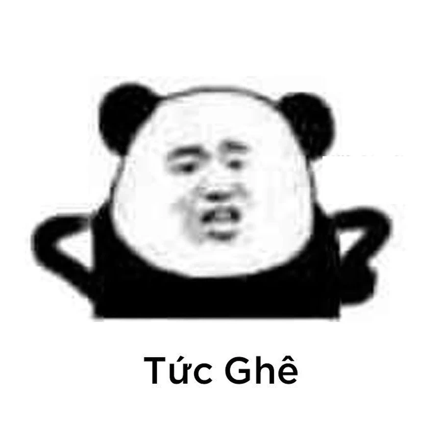 Biểu cảm bá đạo của meme gấu trúc ngang ngược quá chất