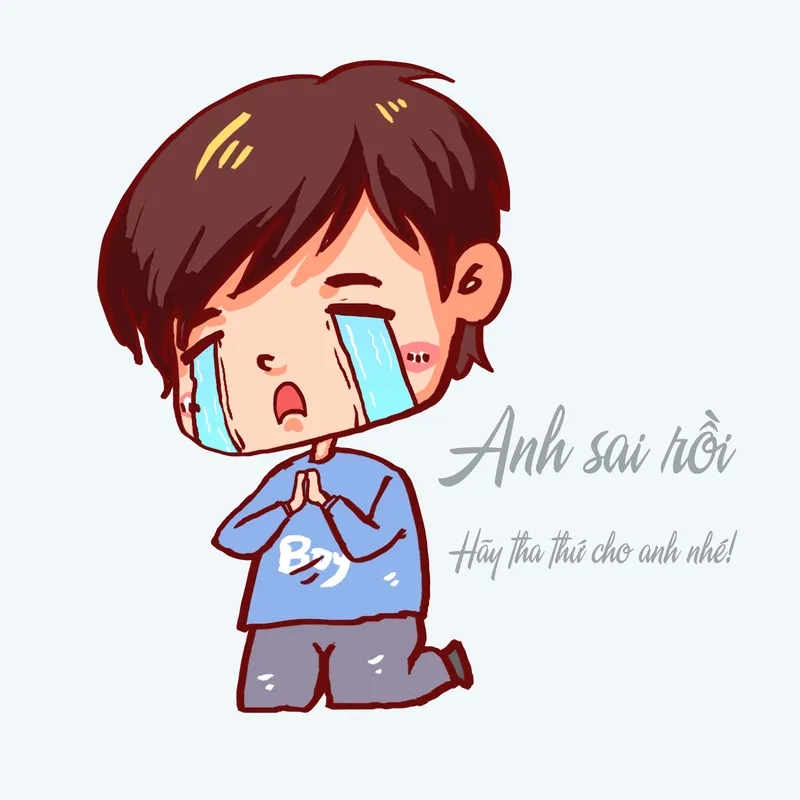 Đến mức phải dùng meme quỳ xin lỗi luôn sao