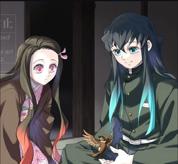 Nezuko × Muichirou cùng nhau chiến đấu kiên cường