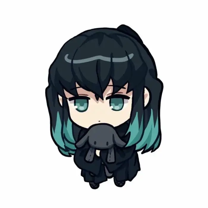 Muichiro Tokito chibi với nét đáng yêu khó cưỡng