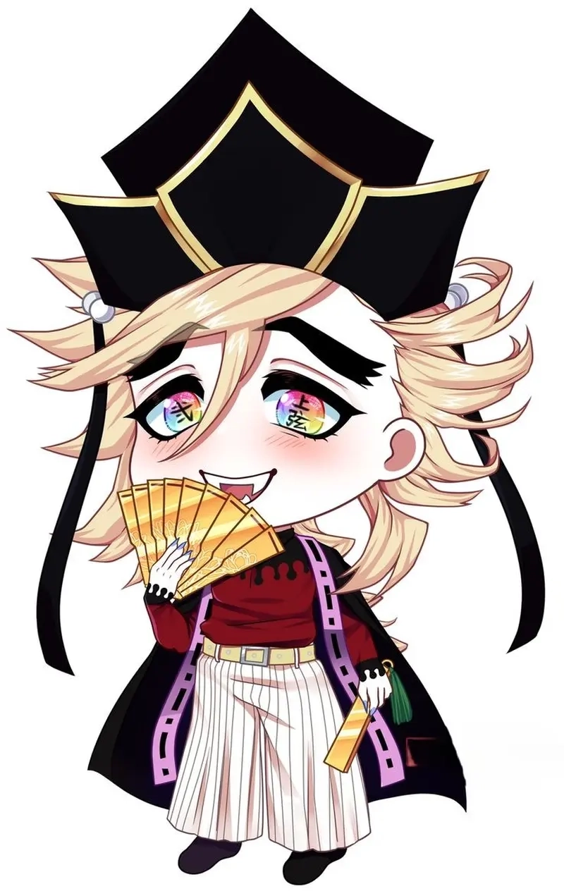 Chibi douma nét vẽ hoạt hình siêu cute