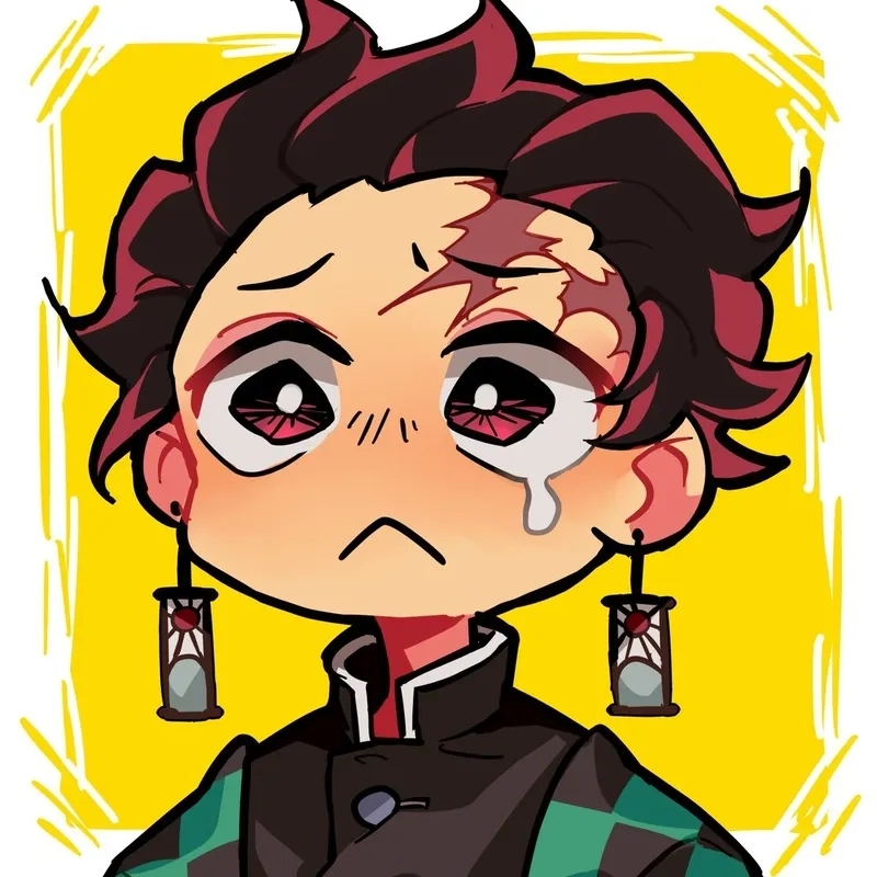 Hình nền tanjiro chibi dễ thương cho điện thoại