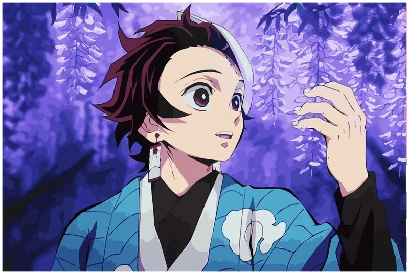 Hình ảnh tanjiro chibi rõ nét dễ thương nhẹ nhàng