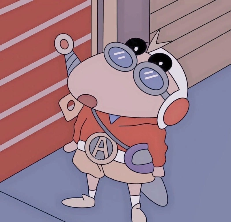 Ngộ nghĩnh avatar shin cute mang nét tinh nghịch.