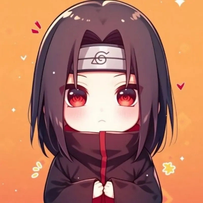 Chibi Itachi sự kết hợp giữa nét đáng yêu và thần thái đỉnh cao