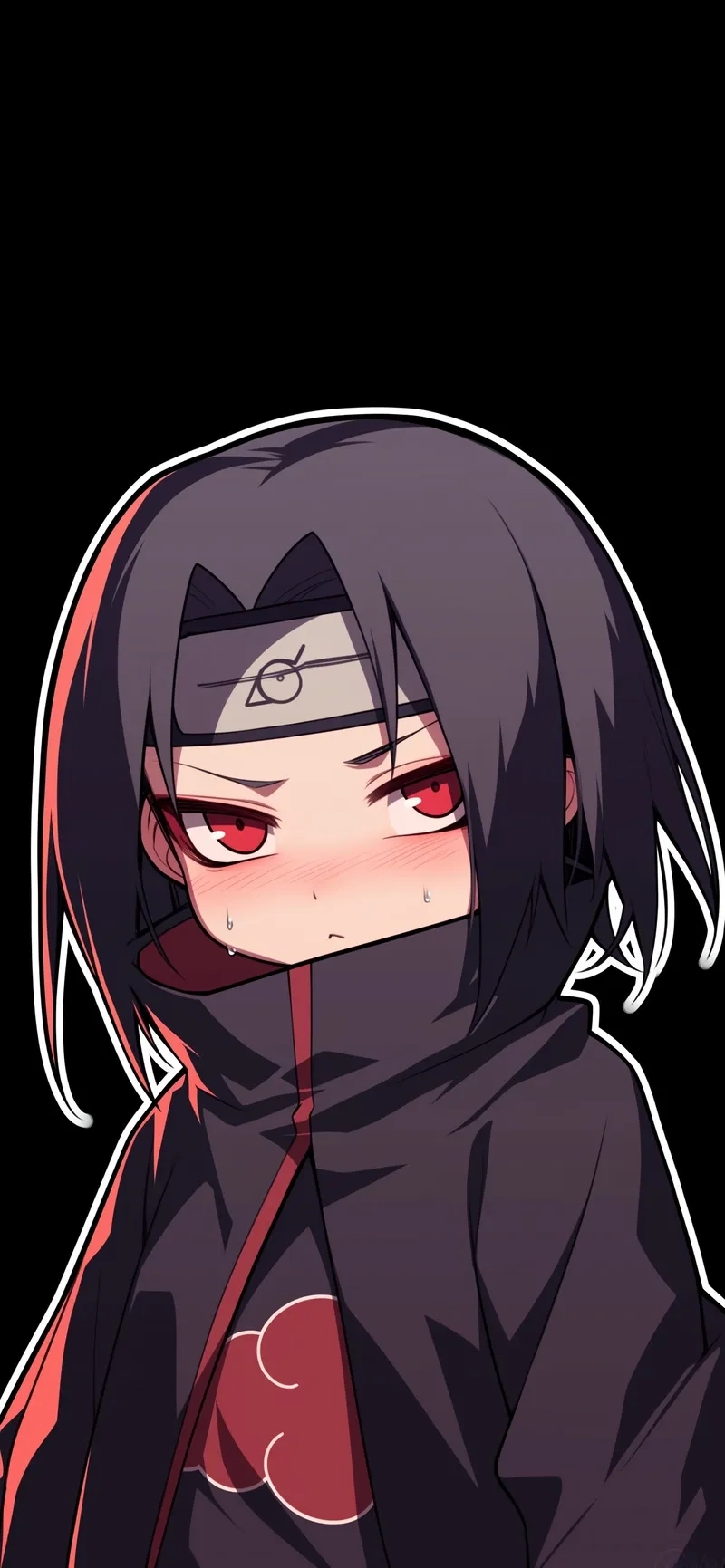 Itachi Uchiha chibi mang phong cách dễ thương độc đáo.