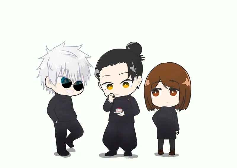 Chibi reviews jujutsu kaisen tạo cảm giác gần gũi và thú vị.