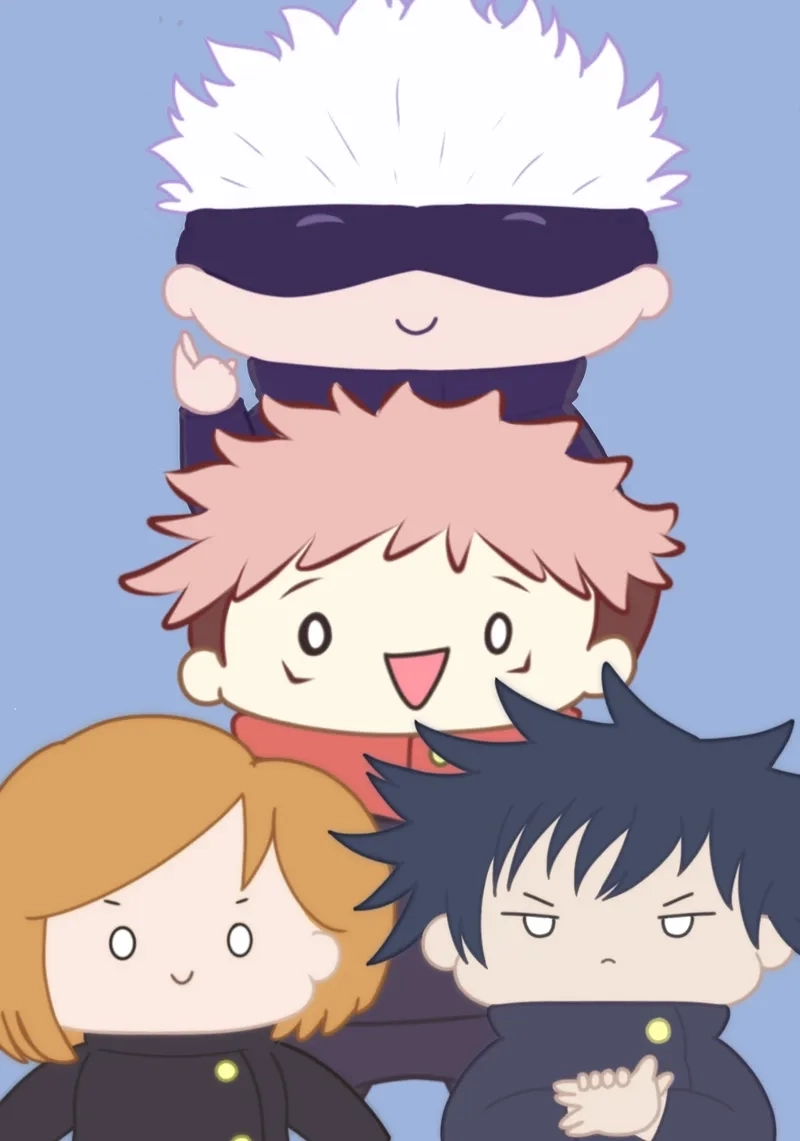 Chibi Satoru Gojo jujutsu kaisen được fan yêu thích rộng rãi.