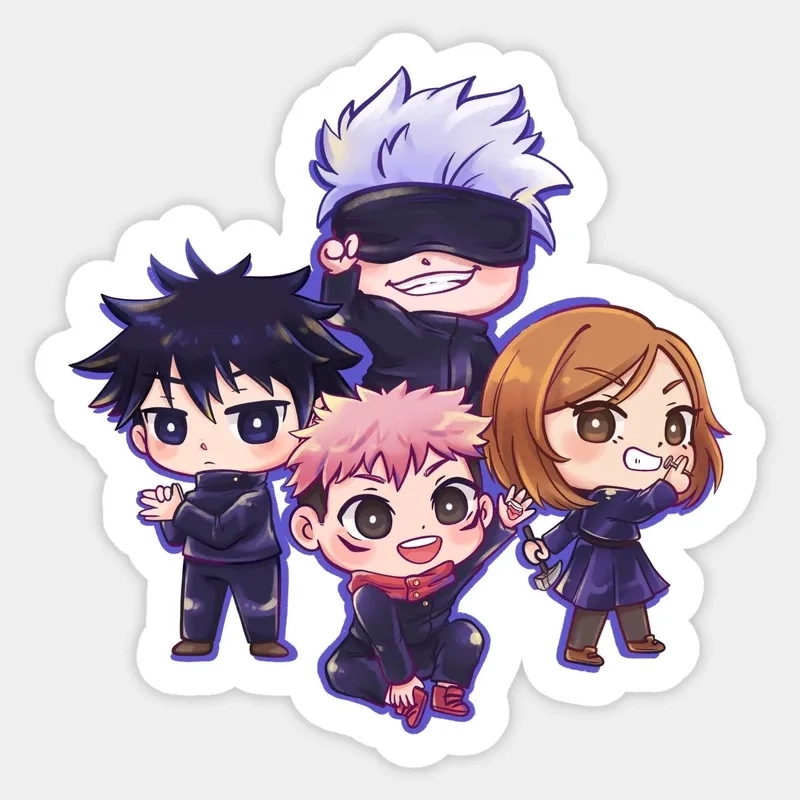 Ảnh jujutsu kaisen chibi nổi bật với tạo hình nhỏ xinh đáng yêu.