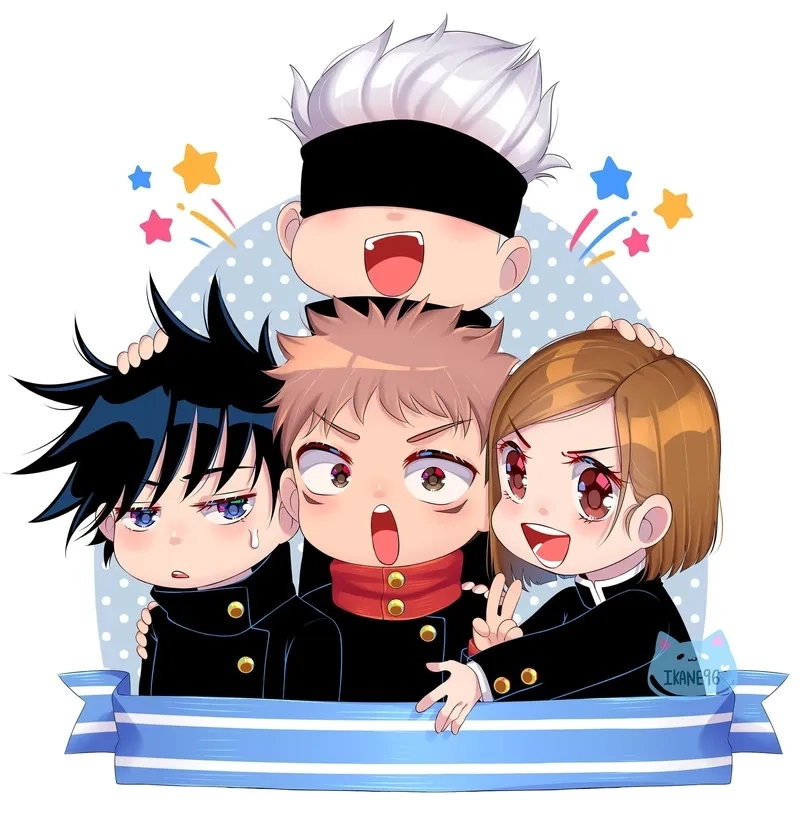 Jujutsu kaisen chibi Pinterest là nguồn ảnh đẹp cho fan sưu tầm.