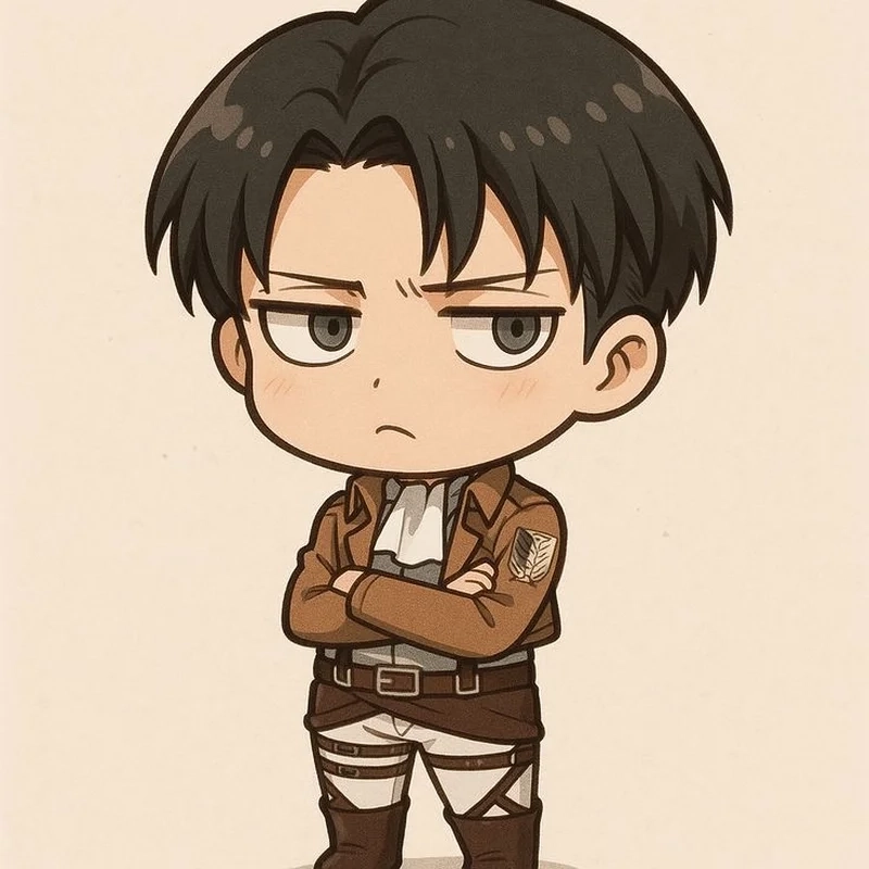 Chibi Levi sự giao thoa giữa khí chất và nét đáng yêu