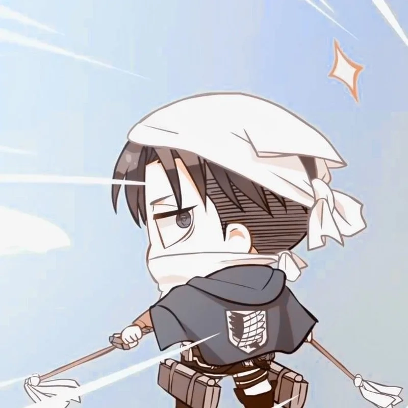 Ảnh Levi chibi phù hợp làm avatar cá tính.