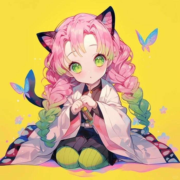 Mitsuri chibi cute khiến fan tan chảy ngay từ cái nhìn đầu tiên.