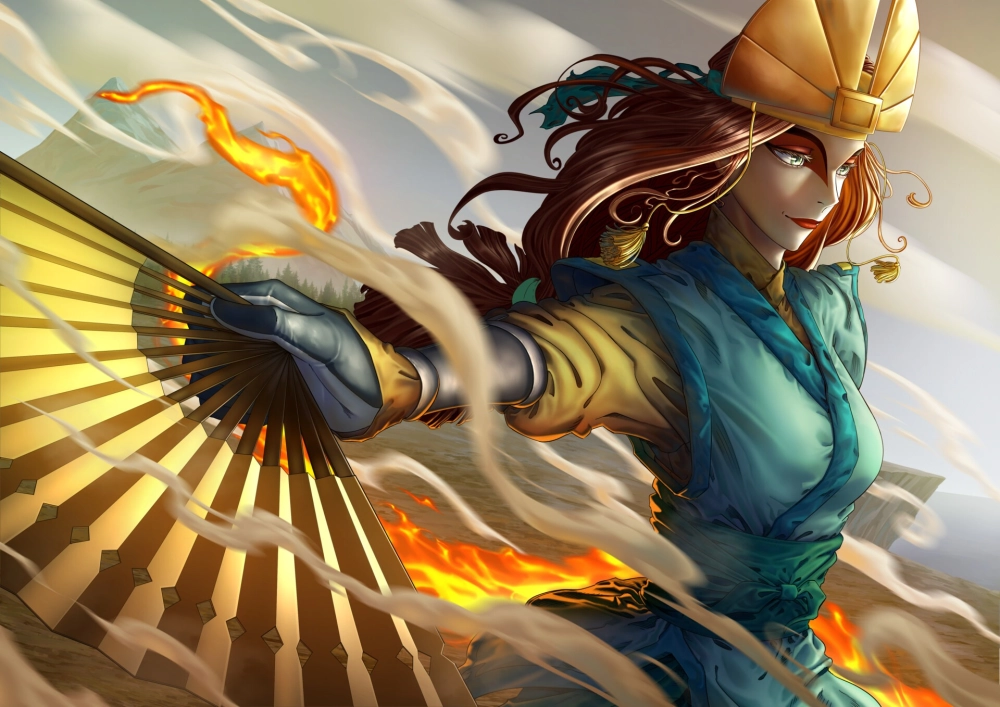 Kyoshi Avatar comics mang màu sắc huyền thoại cuốn hút.