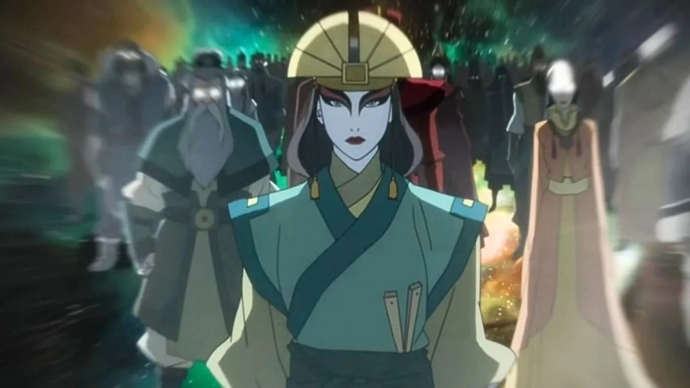 Avatar Kyoshi anime mang phong cách hoạt hình cuốn hút.
