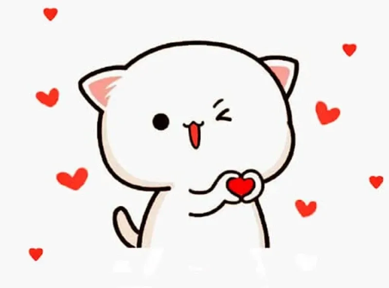 Thả tim meme dùng để bày tỏ cảm xúc dễ thương.