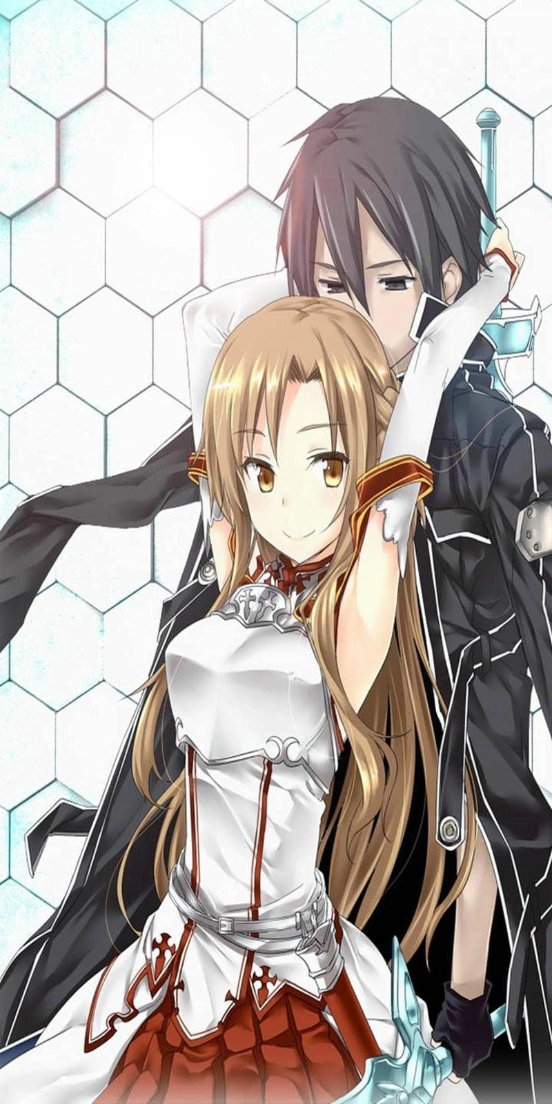Thể hiện sự đồng điệu trên mạng xã hội bằng avatar cặp kirito và asuna đặc sắc.