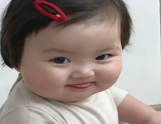 Em bé meme cute dễ thương gây bão mạng xã hội